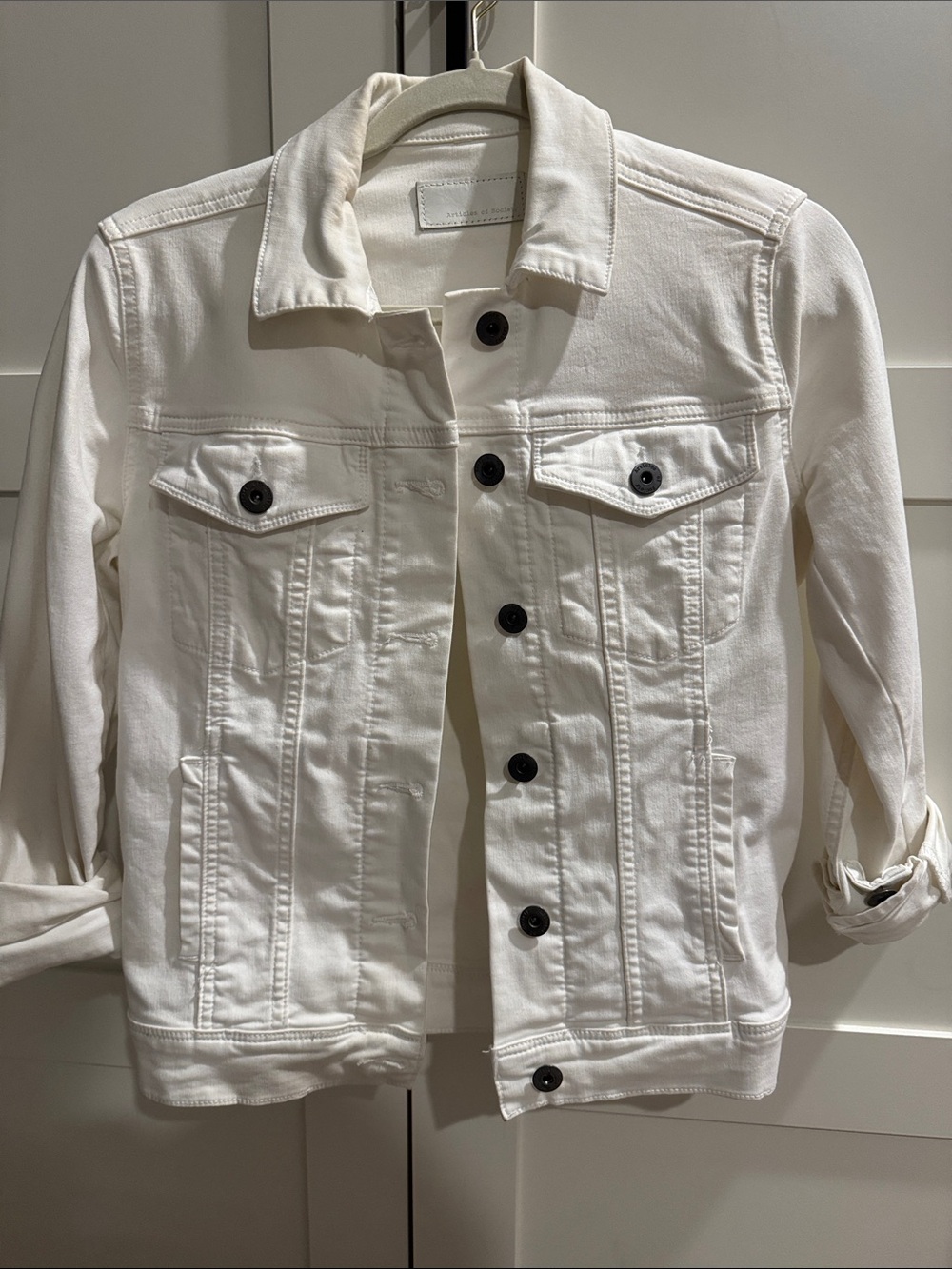 Articles Of Society White Denim Top
